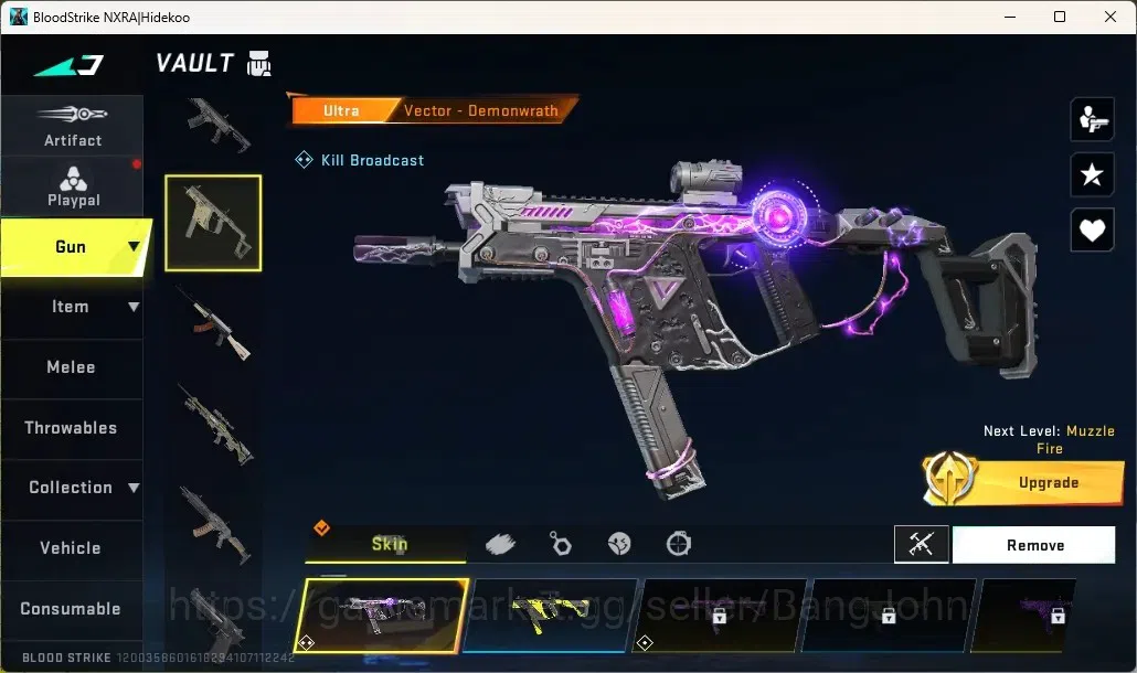 Blood Strike Accounts Collab Skin ASIA | 1 EVO: FAL-Evolved Draco|1 EVA,1 AOT,1 7DS Collab Guns|7 Ultra Guns|1 Ultra Melee|6 2