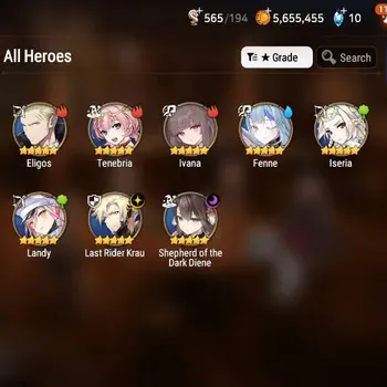 Epic Seven Accounts Starter Global Unverif|Starter|2ML [SD Diene,LR Krau]|PoH+Bless ON|MoR 9|Ep1 Started|Stigma