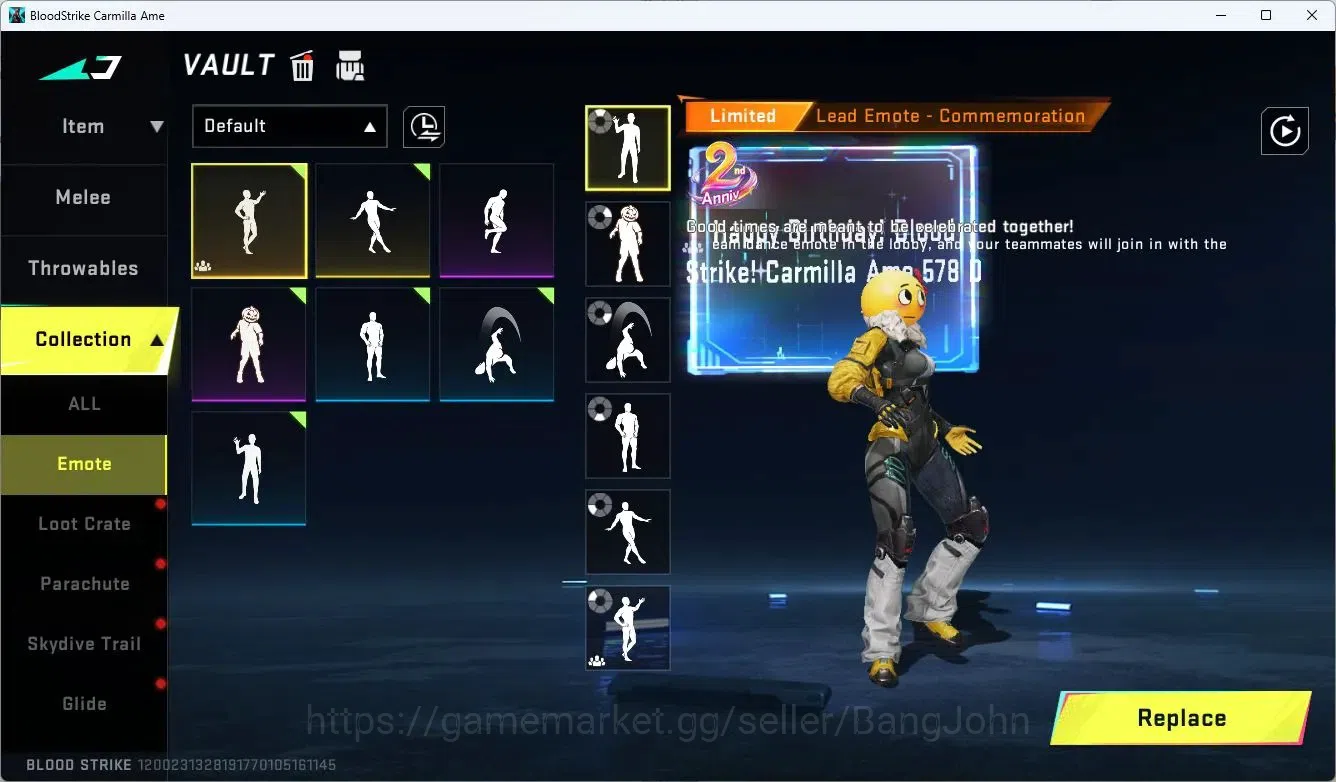 Blood Strike Accounts ASIA | Collab Ethan Striker | 6 Collab Guns | Limi image 14