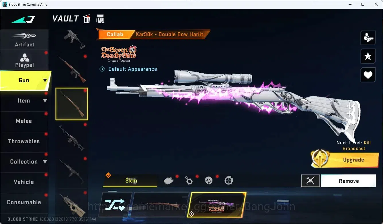 Blood Strike Accounts ASIA | Collab Ethan Striker | 6 Collab Guns | Limi image 18