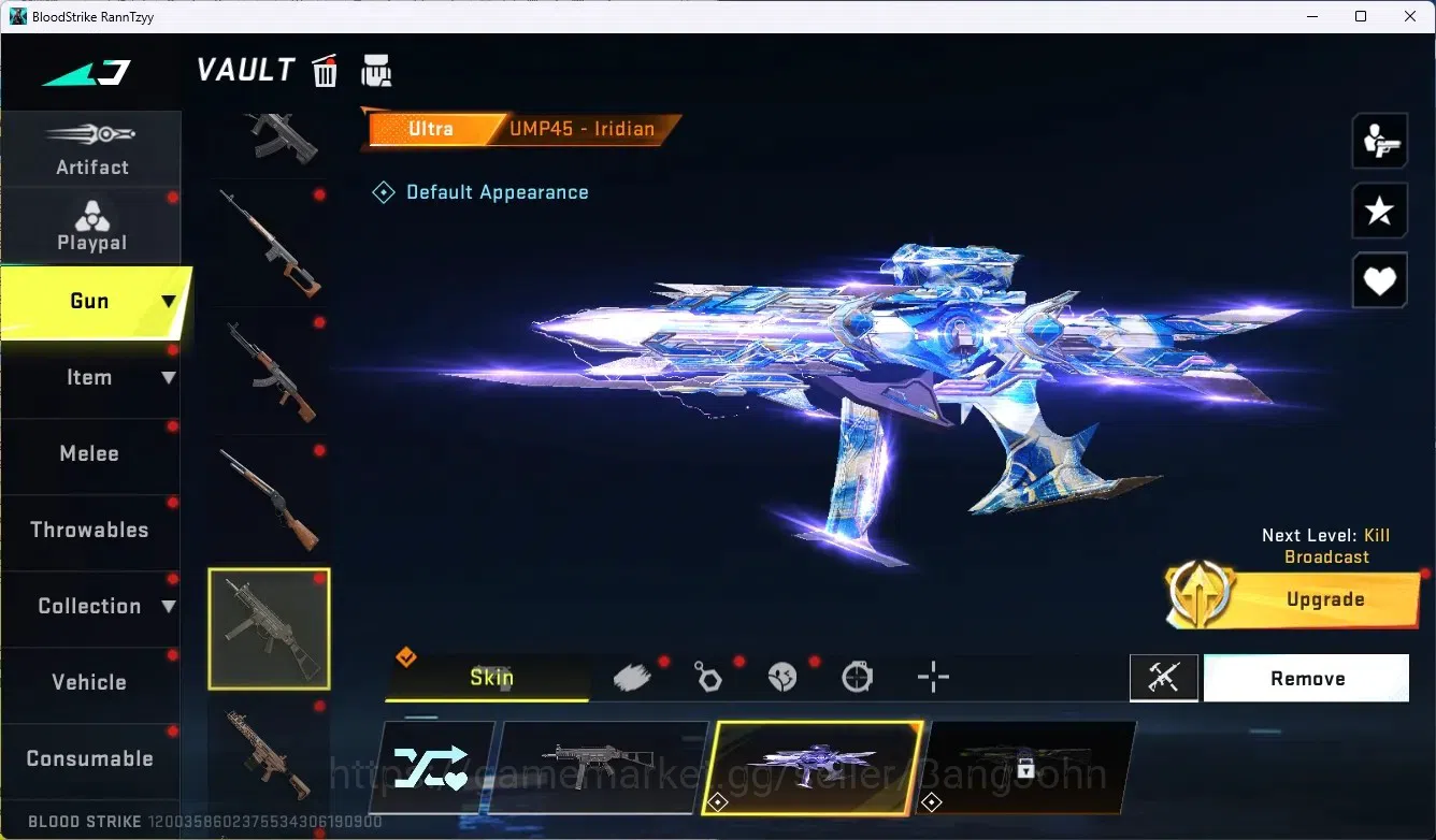 Blood Strike Accounts ASIA|Ultra Shuriken-Azure Thunder|1 Eternal Uzi-St image 10
