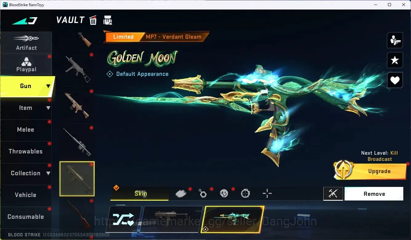 Blood Strike Accounts ASIA|Ultra Shuriken-Azure Thunder|1 Eternal Uzi-St image 11