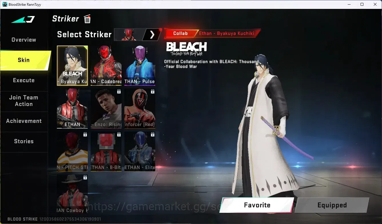 Blood Strike Accounts ASIA|Ultra Shuriken-Azure Thunder|1 Eternal Uzi-St image 15