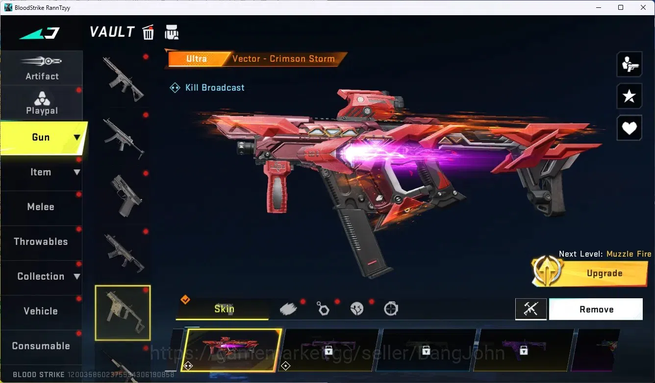 Blood Strike Accounts ASIA|Ultra Shuriken-Azure Thunder|1 Eternal Uzi-St image 2