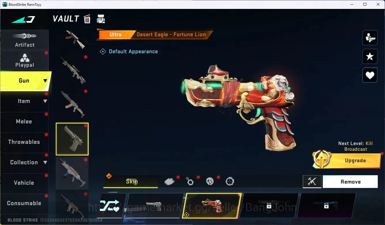 Blood Strike Accounts ASIA|Ultra Shuriken-Azure Thunder|1 Eternal Uzi-St image 3