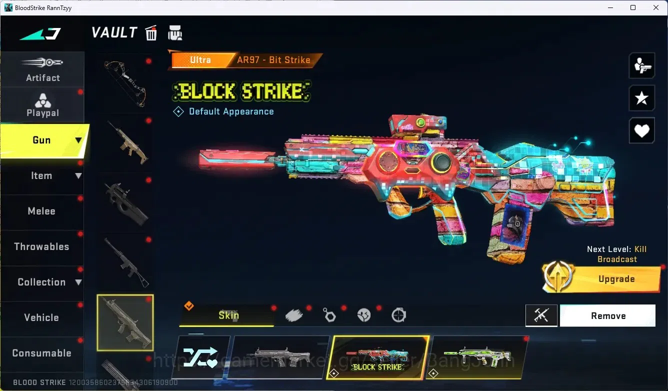 Blood Strike Accounts ASIA|Ultra Shuriken-Azure Thunder|1 Eternal Uzi-St image 4