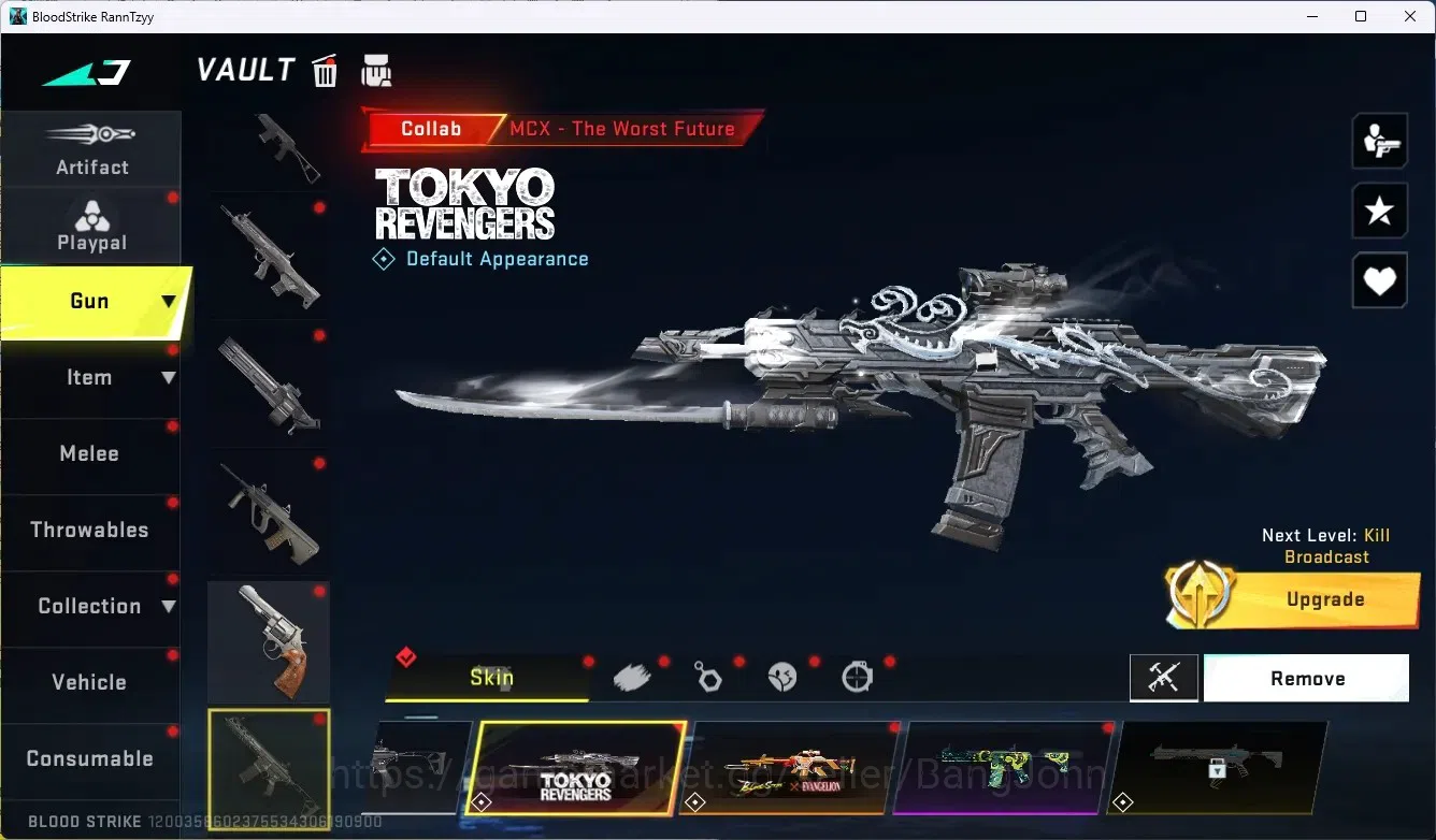 Blood Strike Accounts ASIA|Ultra Shuriken-Azure Thunder|1 Eternal Uzi-St image 5