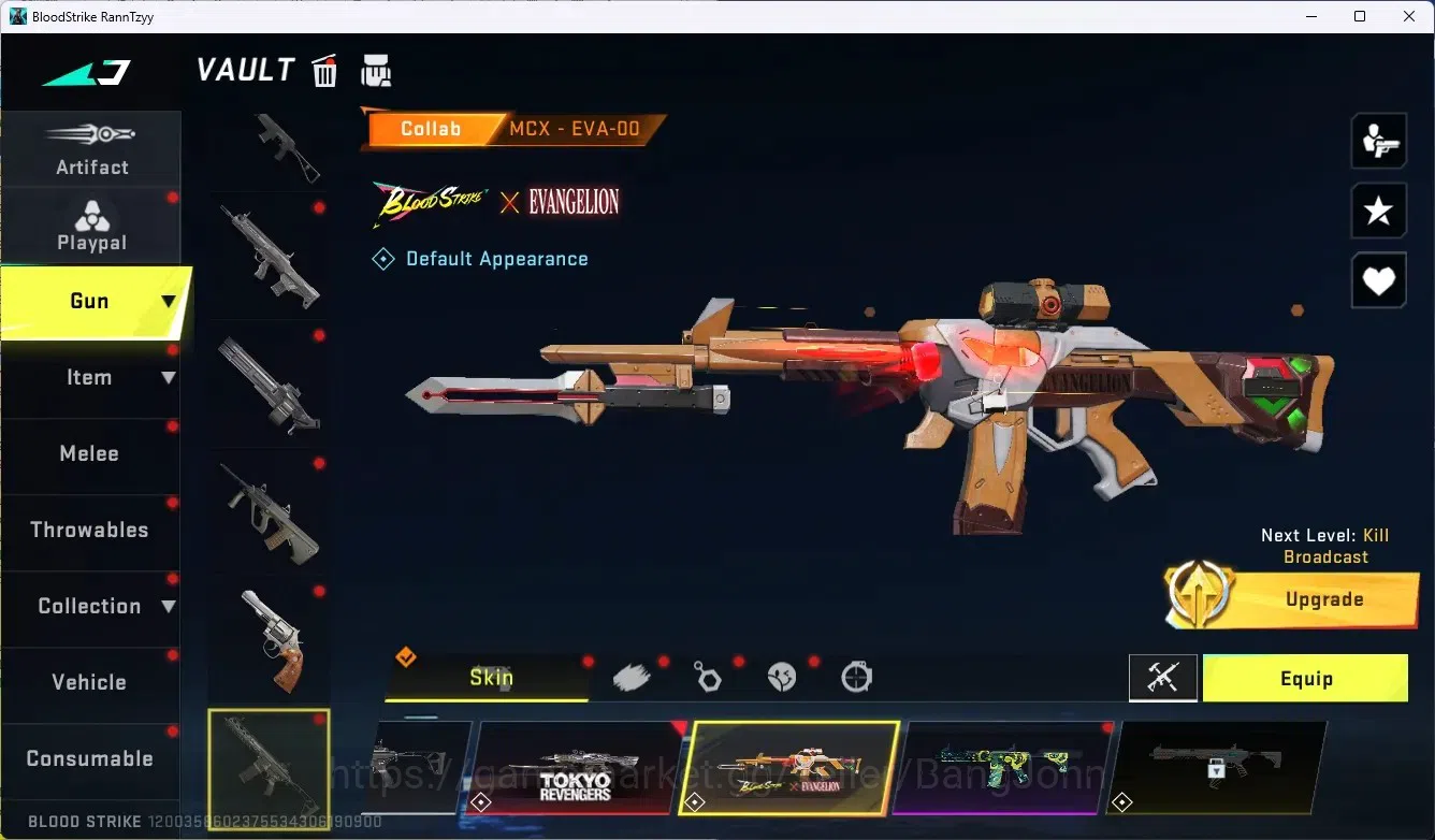 Blood Strike Accounts ASIA|Ultra Shuriken-Azure Thunder|1 Eternal Uzi-St image 6
