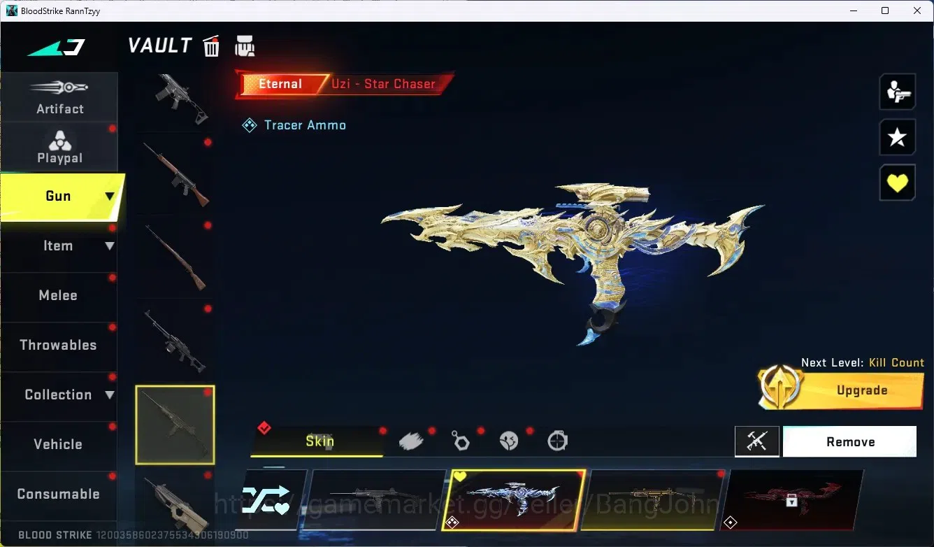 Blood Strike Accounts ASIA|Ultra Shuriken-Azure Thunder|1 Eternal Uzi-St image 7