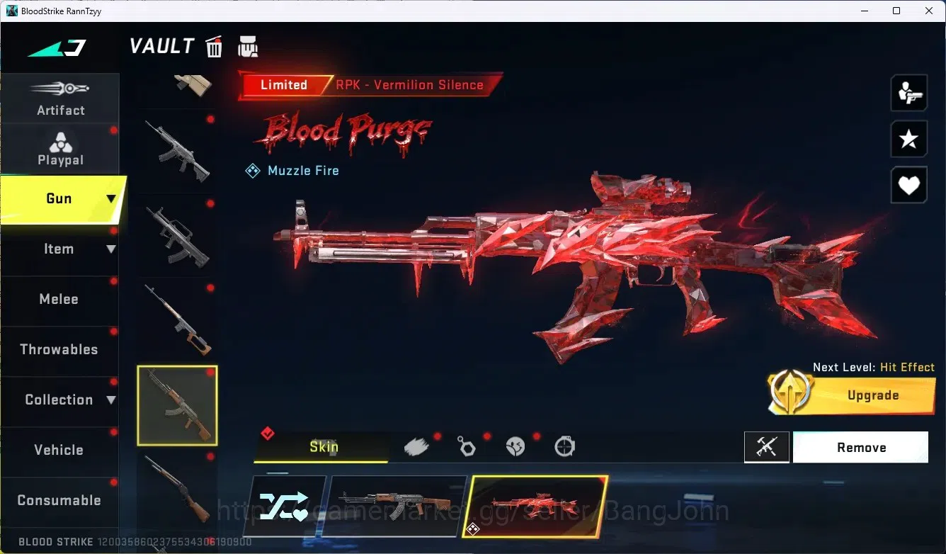 Blood Strike Accounts ASIA|Ultra Shuriken-Azure Thunder|1 Eternal Uzi-St image 9