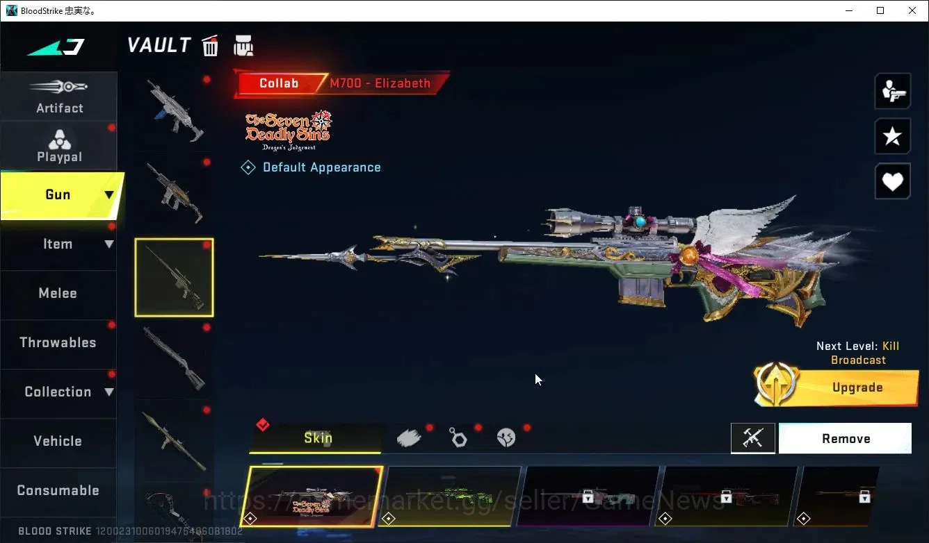 Blood Strike Accounts ASIA|Collab TOKREV [MCX, FN2000]|7DS [M700, AK47]| image 7