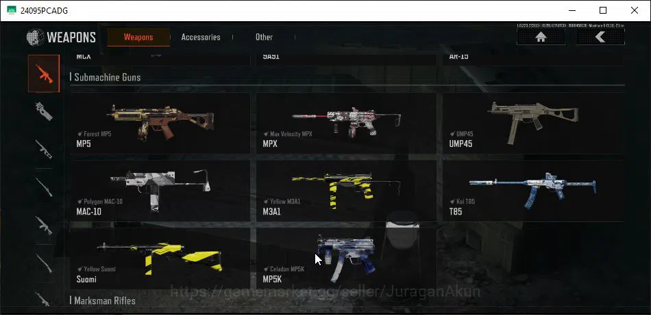 Arena Breakout Accounts High-End [MOBILE] Lv30|SV 115M|CV 102M|Legend AR57 Symphony |Many Weapon Skin|Gear Skin|CN 6
