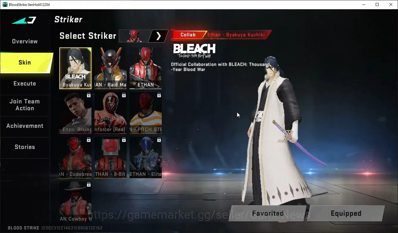 Blood Strike Accounts ASIA|MELEE TALONKnife+Collab BLEACH BYAKUYA+3 Lege image 3