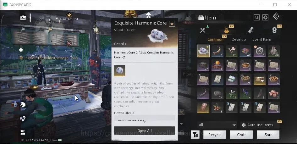 Where Winds Meet Accounts GLOBAL|Lv 19|2 HC Unused|3957 GS|Master Deceiver,Swaying Lotus,First Step|Female MC|Log 1
