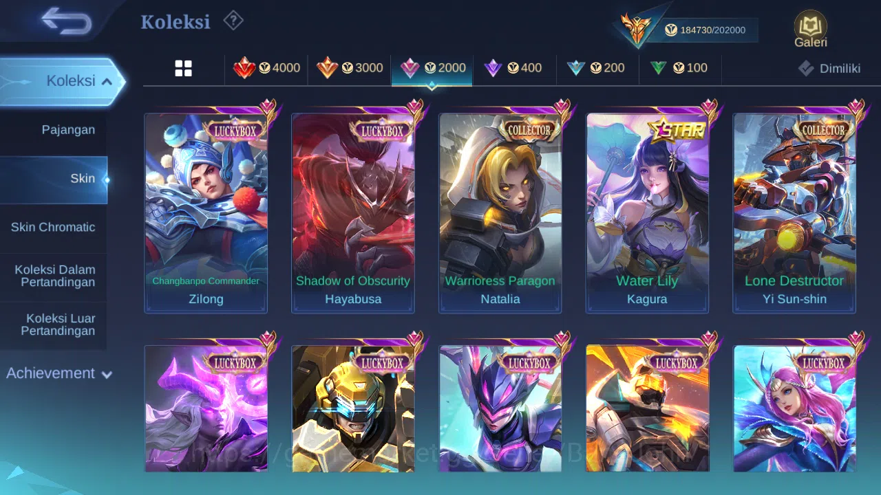 Mobile Legends: Bang Bang Accounts Others "Hero 131 | skin 492 | legend franco | legend miya | hxh harith | kof gusion 11