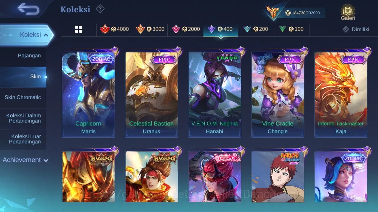 Mobile Legends: Bang Bang Accounts Others "Hero 131 | skin 492 | legend franco | legend miya | hxh harith | kof gusion 16