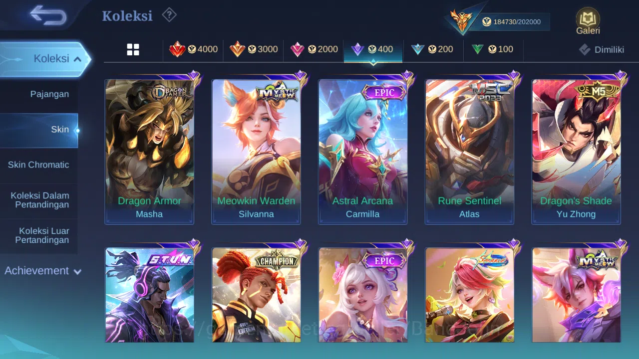 Mobile Legends: Bang Bang Accounts Others "Hero 131 | skin 492 | legend franco | legend miya | hxh harith | kof gusion 18