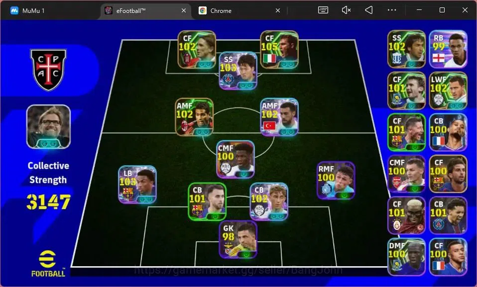 eFootball Accounts Android|PW 3147 |SHW Bade,Kang In,Huijsen,Kokcu|Ep image 2