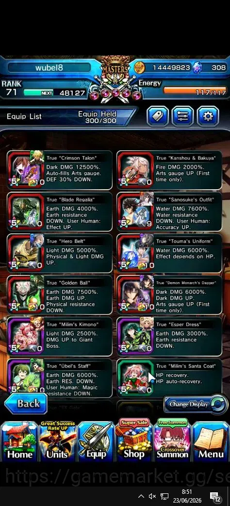 Grand Summoners Accounts Global|Rank 71|308 cc|16 Ascend+2 TW|[Sung Jinwoo, image 4