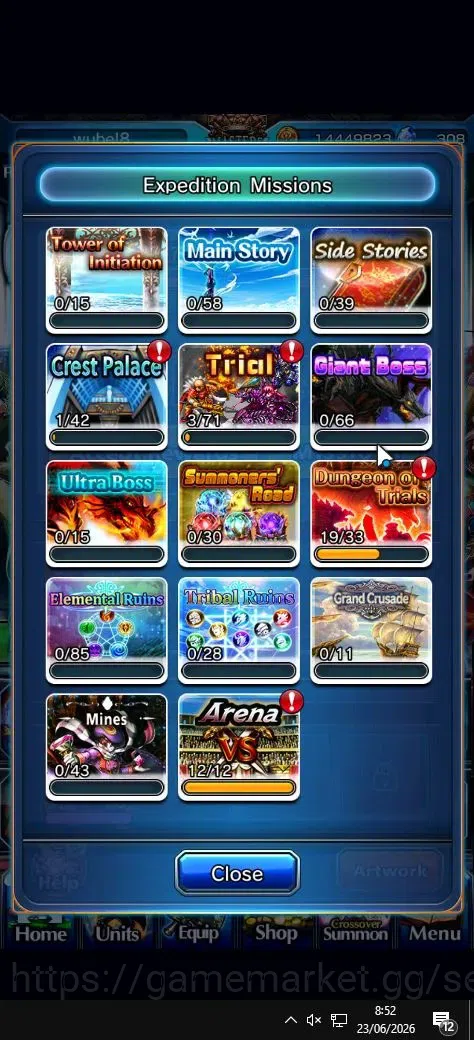 Grand Summoners Accounts Global|Rank 71|308 cc|16 Ascend+2 TW|[Sung Jinwoo, image 7