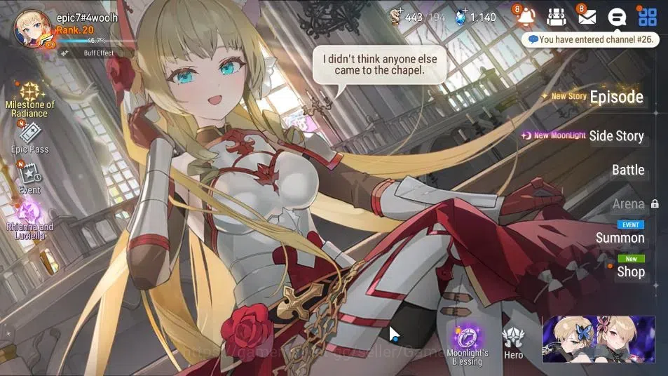 Epic Seven Accounts GLOBAL Unverif|New Era|2 ML(Rhiana&Luciel,Fallen C image 1