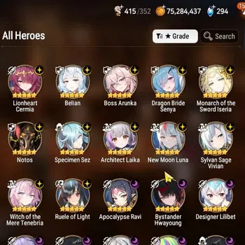 Epic Seven Accounts High-End ASIA Verif|26 ML(NOTOS,Monarch Iseria,WOTM Tnenbria,HarSeti,Etc)+PByblis,Aubade,Etc|AUTO W|302