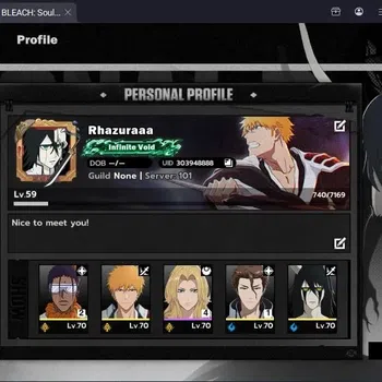 BLEACH: Soul Resonance Accounts Nuverse SEA|Lv.59| 6 SSR 6 Sign