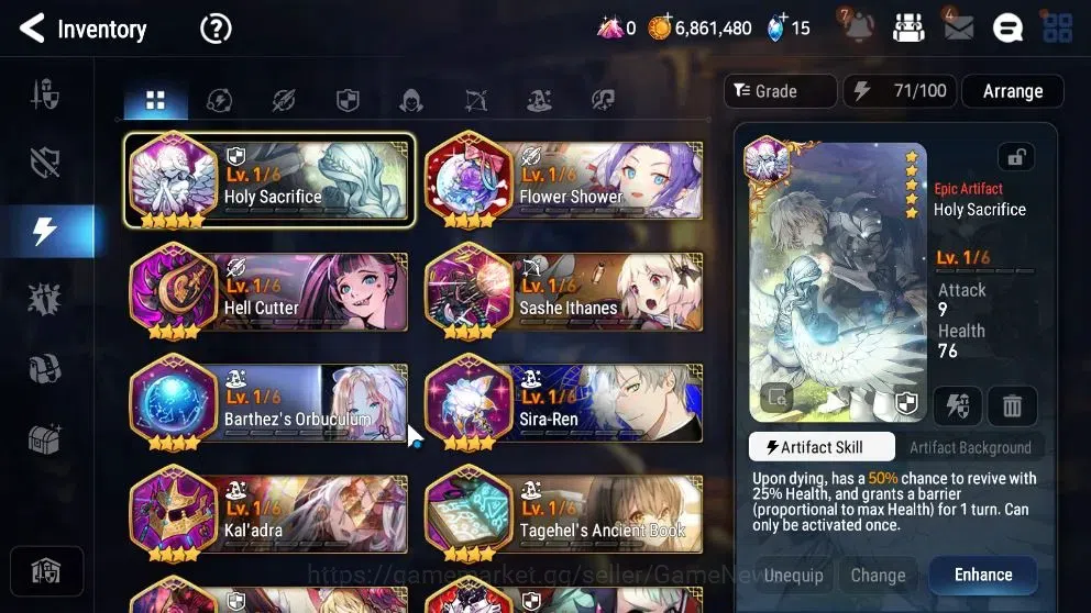 Epic Seven Accounts Limited Hero GLOBAL UnVerif|New Era|2 ML(MonarchSword Iseria,BriarWitch Iseria)+Ruiza,Landy,etc|Poh 16