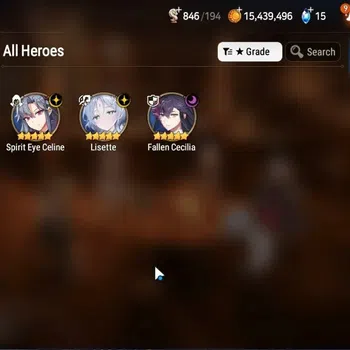Epic Seven Accounts High-End GLOBAL UnVerif|New Era|3 ML(Lisete,SE Celine,F Cecillia)+Estelle,Tenebria,Ran,Etc|Poh ON|Abys F