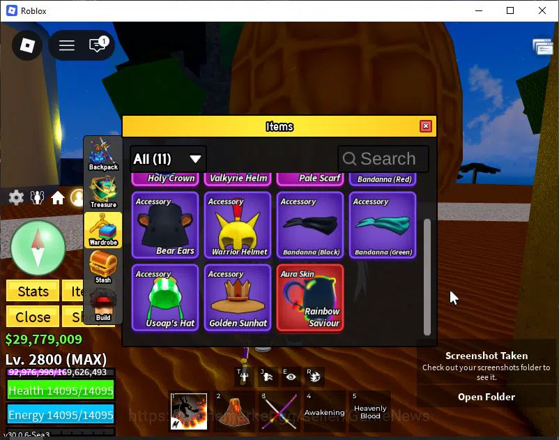 Roblox Accounts Blox Fruit|Lv 2800|Angel V4|2 Myth WP(Hollow Scyth image 10