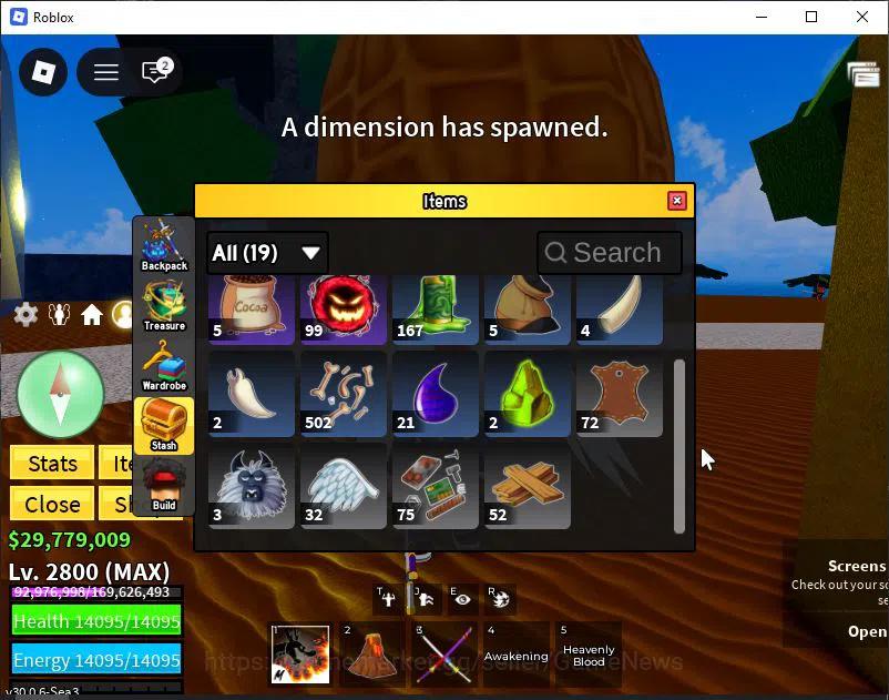 Roblox Accounts Blox Fruit|Lv 2800|Angel V4|2 Myth WP(Hollow Scyth image 11