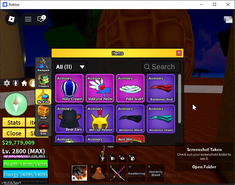 Roblox Accounts Blox Fruit|Lv 2800|Angel V4|2 Myth WP(Hollow Scyth image 7
