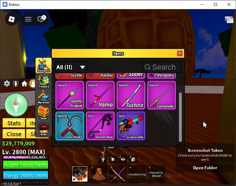 Roblox Accounts Blox Fruit|Lv 2800|Angel V4|2 Myth WP(Hollow Scyth image 8