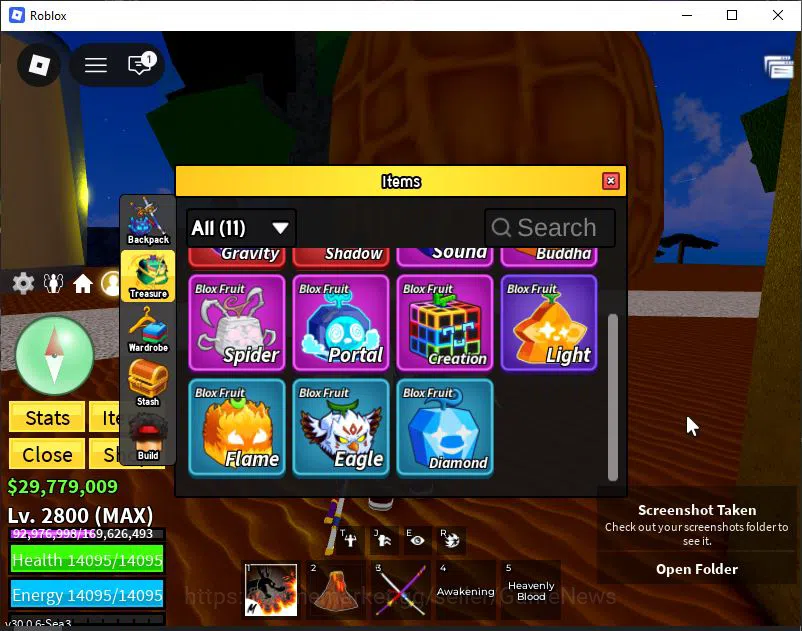 Roblox Accounts Blox Fruit|Lv 2800|Angel V4|2 Myth WP(Hollow Scyth image 9
