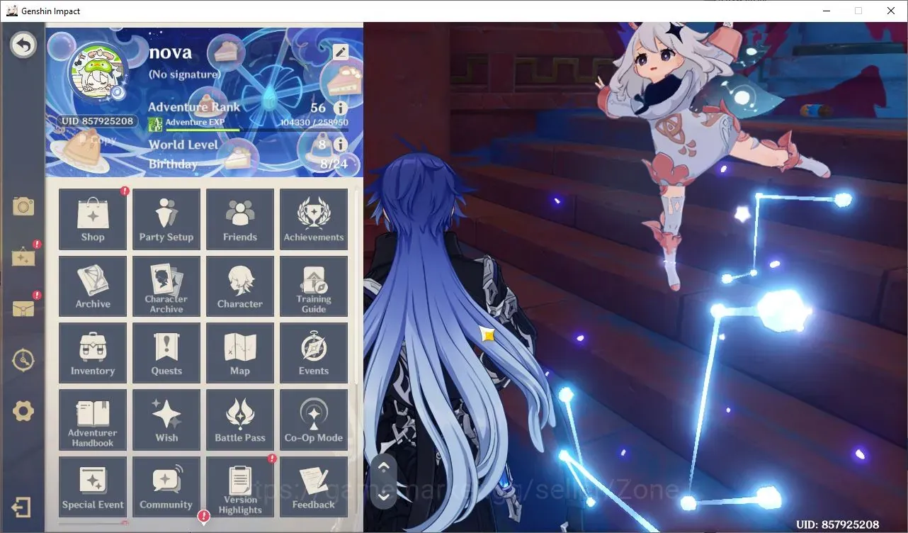 Genshin Impact Accounts Others ASIA|AR 56|6 Limited+5 (*5Wpn)|PremTeam Flins(Flins+Sign 1