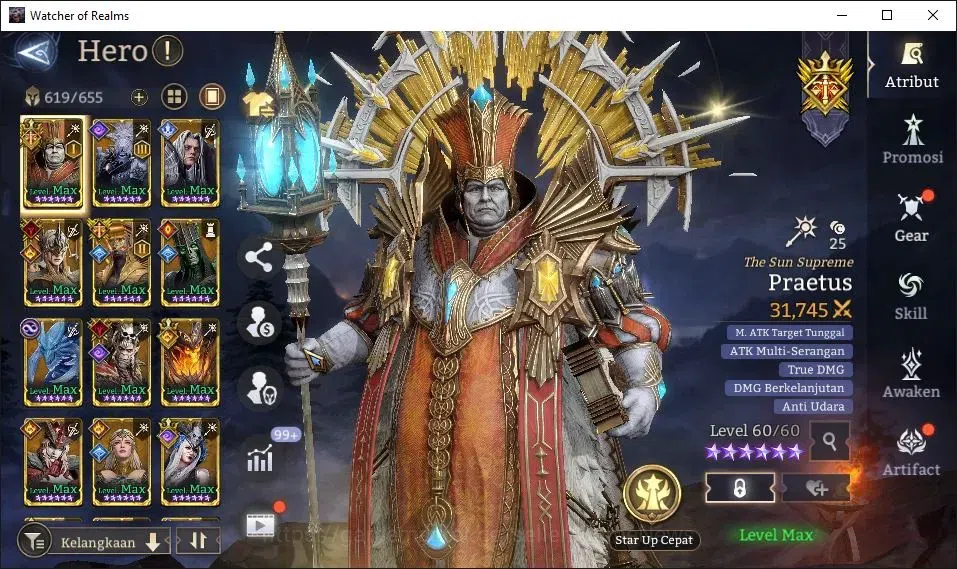 Watcher of Realms Accounts GLOBAL 60x|8M Power|15 Lord[ValderonA5,IngridA1,Pr image 14