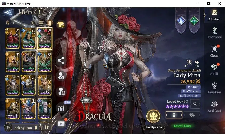 Watcher of Realms Accounts GLOBAL 60x|8M Power|15 Lord[ValderonA5,IngridA1,Pr image 15
