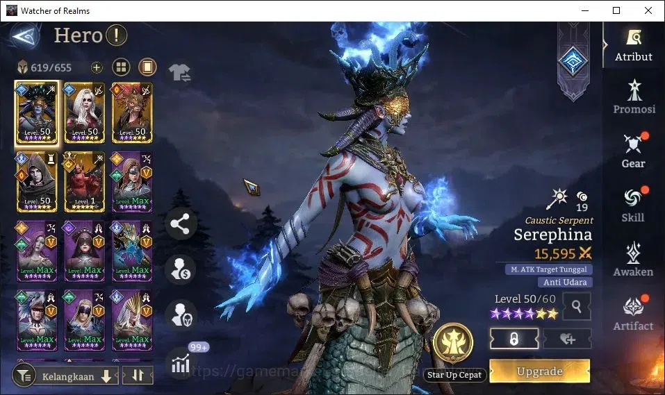 Watcher of Realms Accounts GLOBAL 60x|8M Power|15 Lord[ValderonA5,IngridA1,Pr image 17