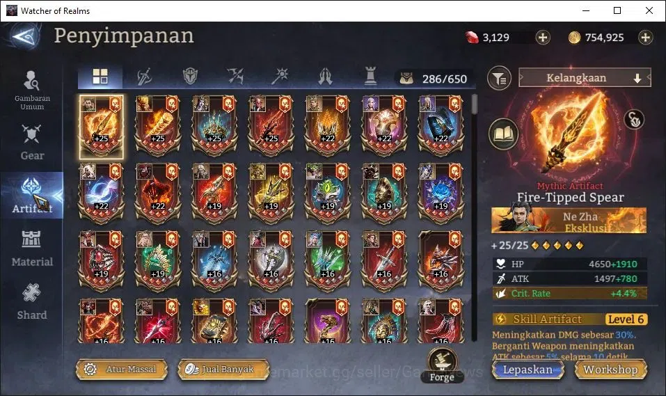 Watcher of Realms Accounts GLOBAL 60x|8M Power|15 Lord[ValderonA5,IngridA1,Pr image 20