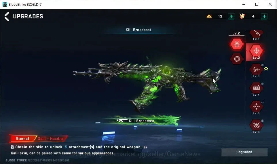 Blood Strike Accounts ASIA|3 ETERNAL[Galil Lv2,P90 Lv3,SCAR Lv2]|2 ULTRA image 14