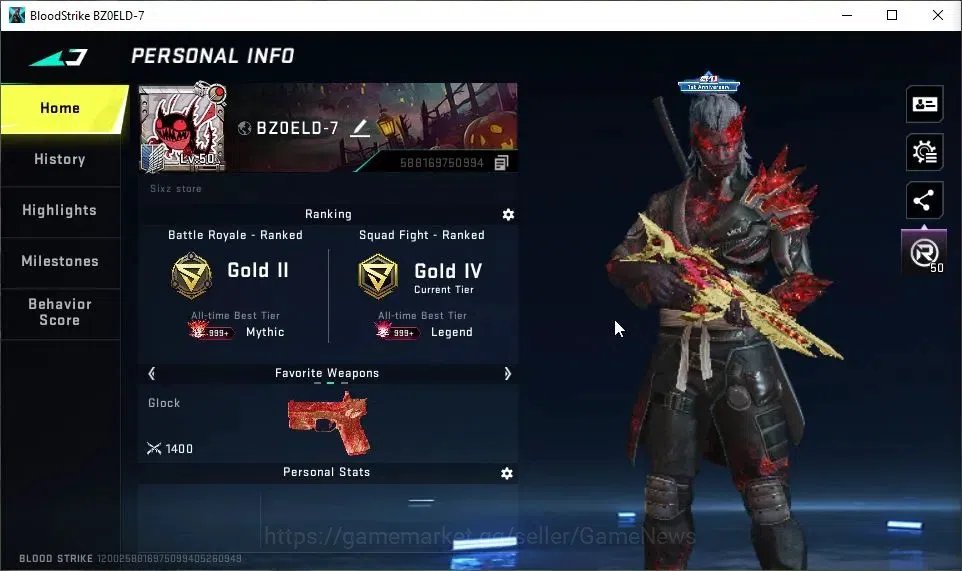 Blood Strike Accounts ASIA|3 ETERNAL[Galil Lv2,P90 Lv3,SCAR Lv2]|2 ULTRA image 2