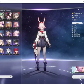 Honkai Star Rail Accounts Others NA|TL 30|5 Limited|Evanescia+Sign,Sparkle,Huohuo,Fu Xuan,Archer|Jarilo-VI|Female MC|Take