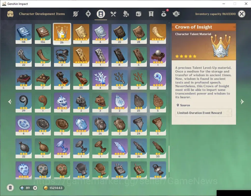 Genshin Impact Accounts ASIA|ENDGAME+Full Archons|AR 60|20 Limit+ 10(*5Wep image 10