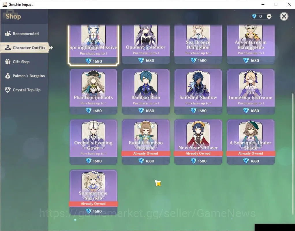 Genshin Impact Accounts ASIA|ENDGAME+Full Archons|AR 60|20 Limit+ 10(*5Wep image 15