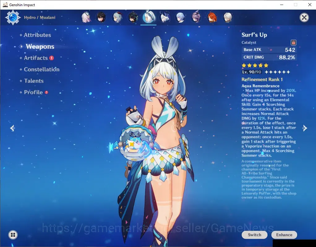 Genshin Impact Accounts ASIA|ENDGAME+Full Archons|AR 60|20 Limit+ 10(*5Wep image 4