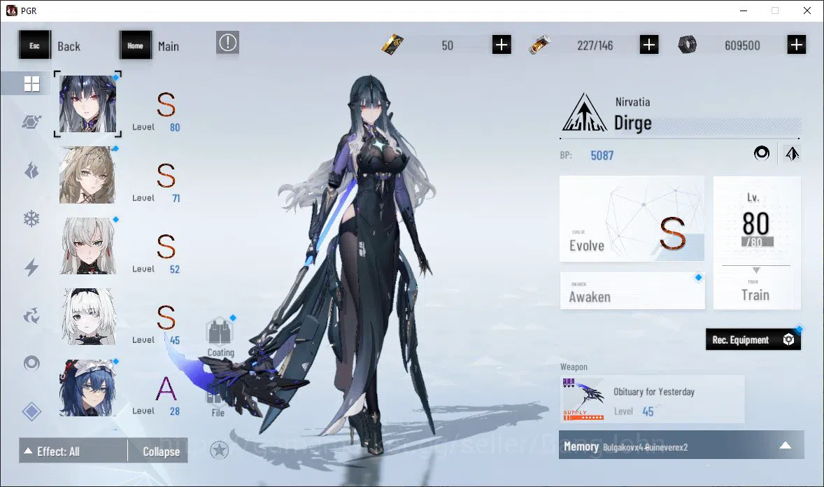 Punishing: Gray Raven Accounts ASIA|Lv 47 | [S Nirvantia,S Crepuscule,S LuciaCW,S image 13