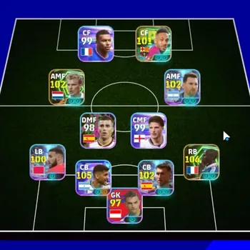 eFootball Accounts Legends & Iconic Players Android|Power 3102|Epic Lilian Thuram,Bergkamp,Aubameyang|Show Time Cristian