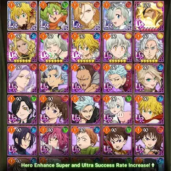 The Seven Deadly Sins: Grand Cross Accounts Starter Global|1,130 Diamonds | Starter 4LR+4UR(Odin,Thor,Sabunak,DK