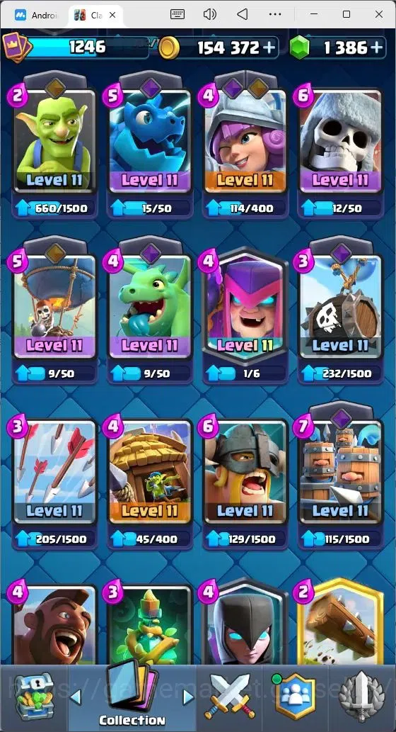 Clash Royale Accounts Mobile |KTL 15|Trophy 7874|Card 117/121|3 Hero Car image 10