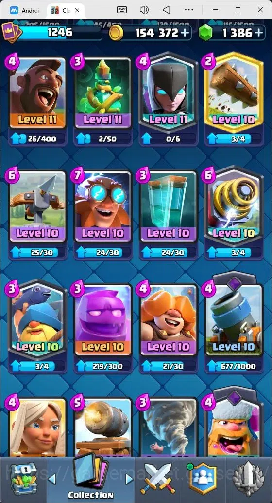 Clash Royale Accounts Mobile |KTL 15|Trophy 7874|Card 117/121|3 Hero Car image 11